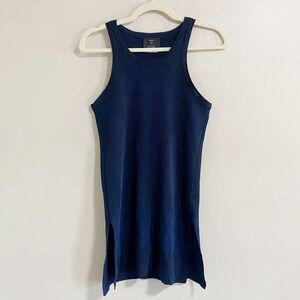 EDUN Barney’s New York Navy Blue Knit Tank Top Size Small